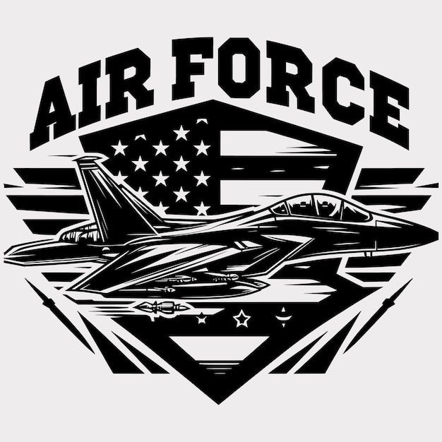 Vector air force soldier fileamerican fighter pilot flag silhouette files