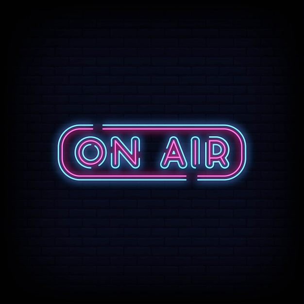 On Air neon sign 