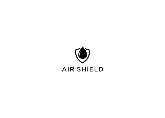 air shield logo design vector illustration