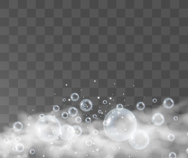 Air soap bubbles     illustration