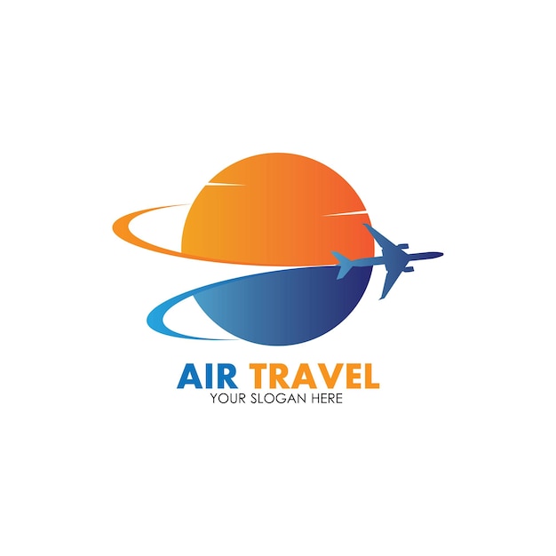 Air Travel logo vector icon design template-vector