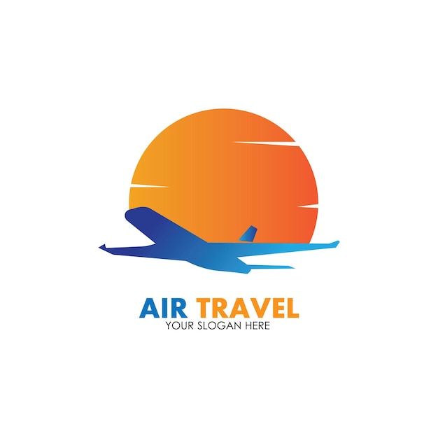 Air Travel logo vector icon design template-vector