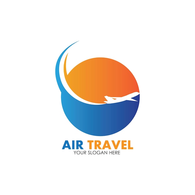 Air Travel logo vector icon design template-vector