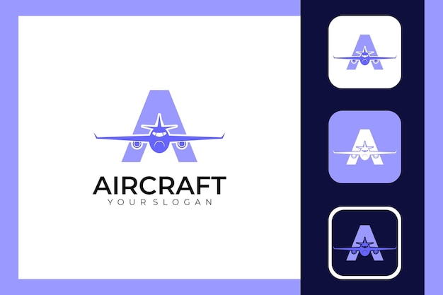 aircraft logo design and icons