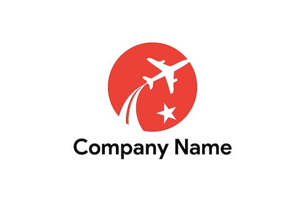 Airline Company Logo Design Template