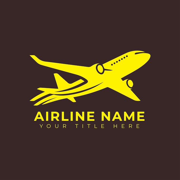 Airline company logo design Vector illustration