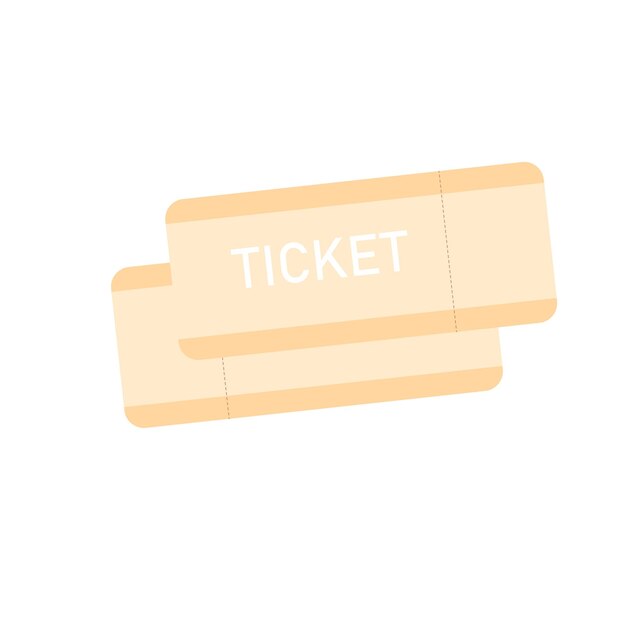 Airline travel boarding pass Vector ticket illustration