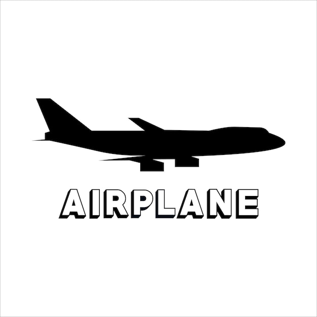 Airplane 2 logo illustration vector design