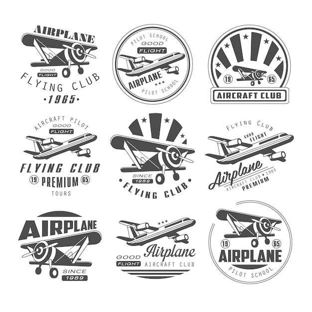 Airplane Club Emblems