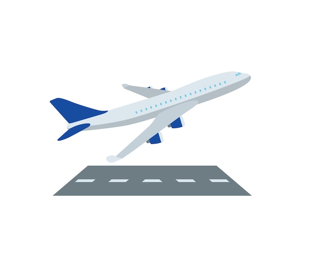 Airplane Departure vector isolated icon. Emoji illustration. Plane Taking Off vector emoticon