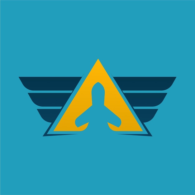 Airplane logo design Simple airplane logo