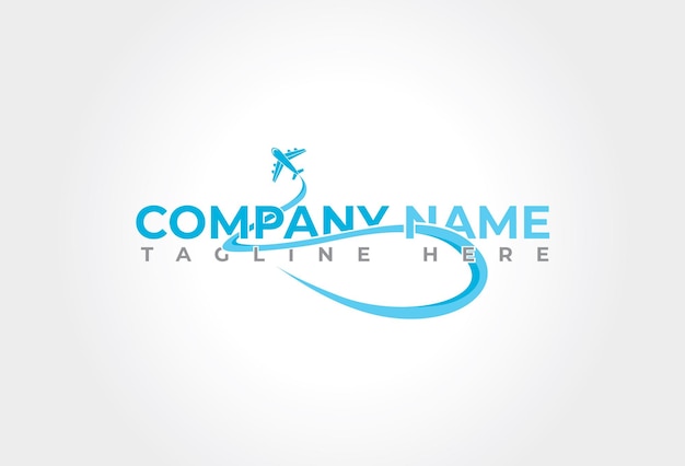 Airplane logo design for travel agency, corporate and business.