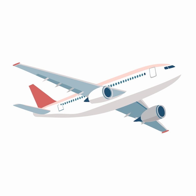 Airplane sketch art vector illustraton 2