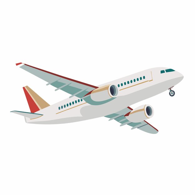 Vector airplane sketch art vector illustraton 7