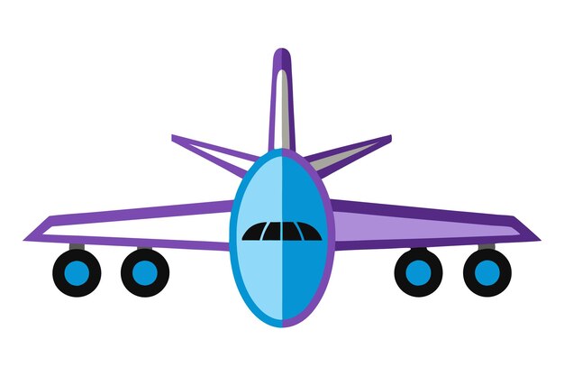 Vector airplane vector art detailed drawings