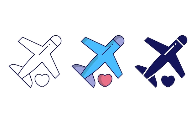 Airplane vector icon