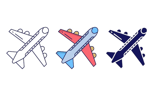 Airplane vector icon