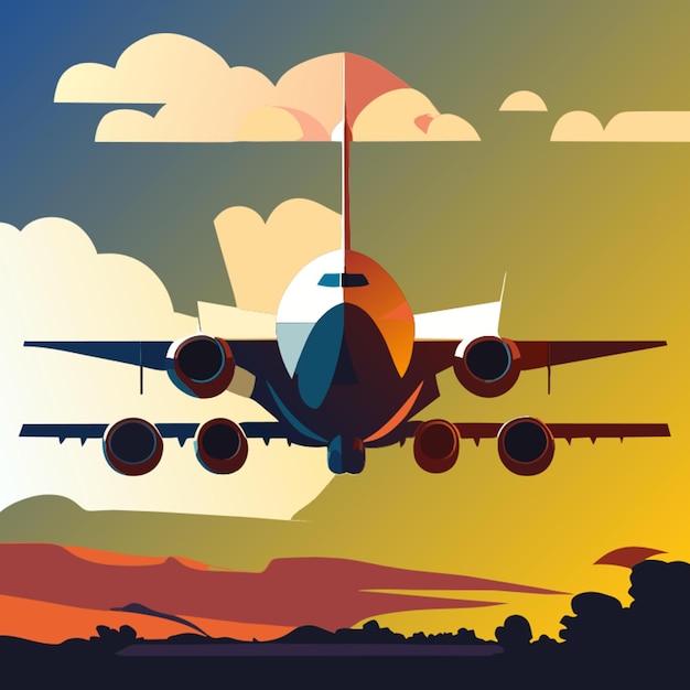 airplane vector illustration