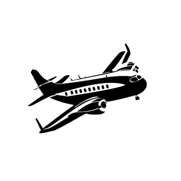 Airplaneaircraftplane icon vector illustration