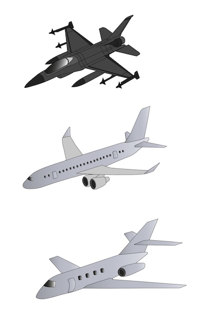 airplanes and jet