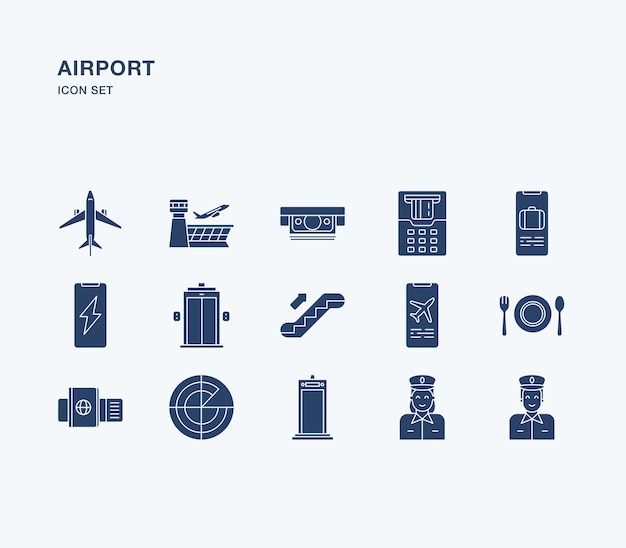 Airport and aviation illustration