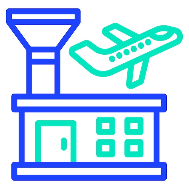 Airport Vector Icon Design Illustration