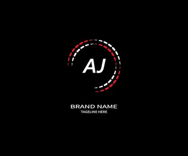 AJ letter logo Design