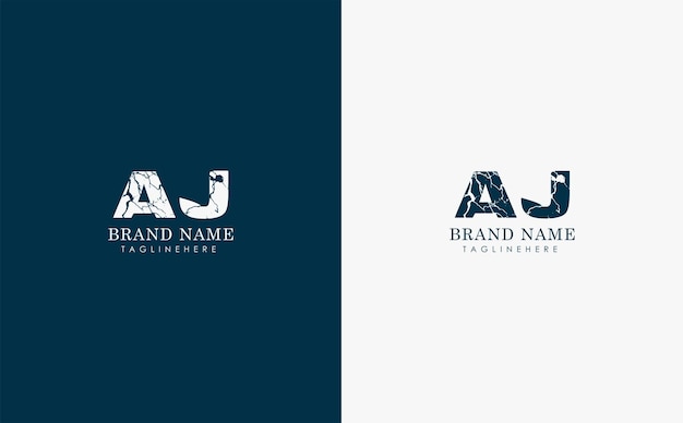 Vector aj letters vector logo design