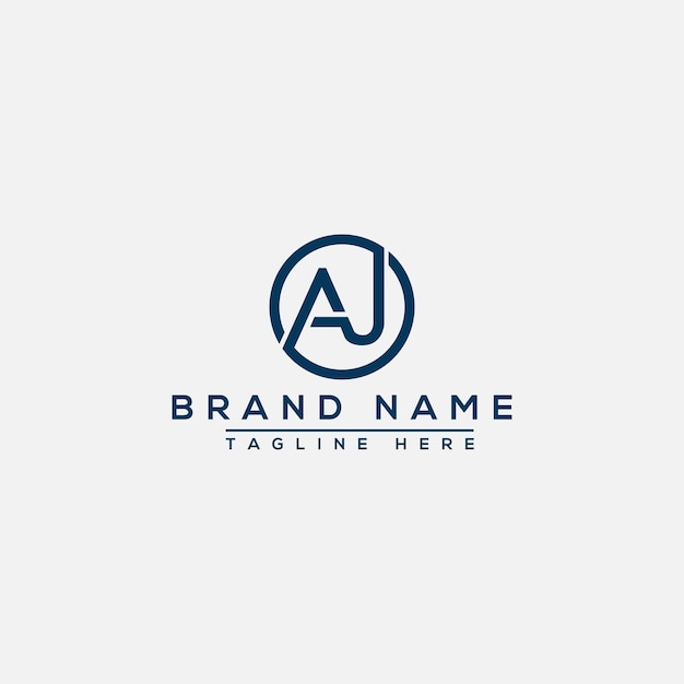 AJ Logo Design Template Vector Graphic Branding Element