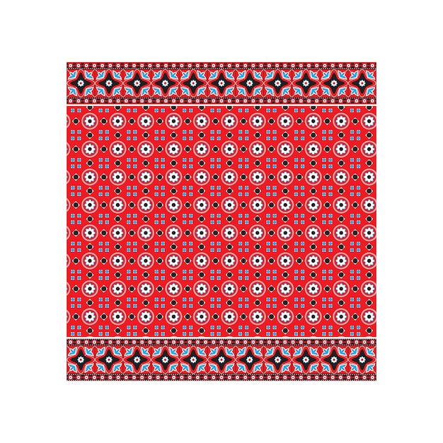 Ajrak designed a seamless pattern fabric vector.