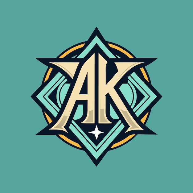 AK letter logo Creative Design