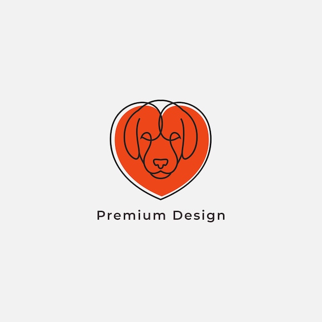 Akbash dog head logo design vector graphic icon symbol illustration