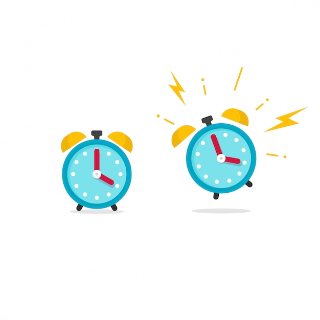 Alarm clock icon illustration