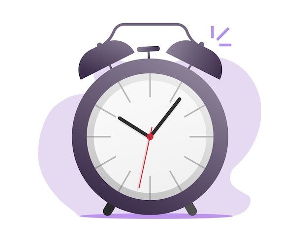 Alarm clock icon retro vintage