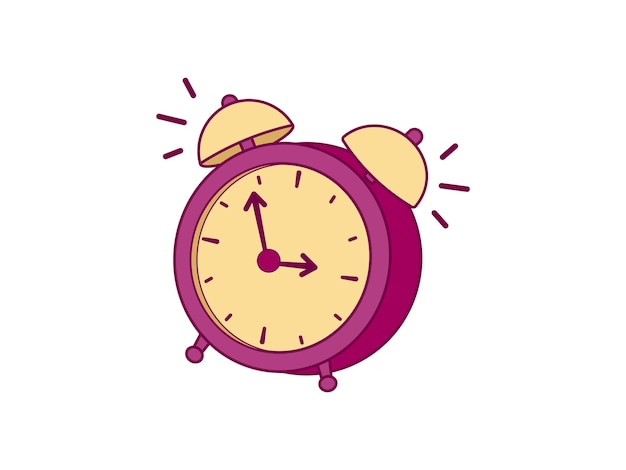 The Alarm Clock Rings Illustration