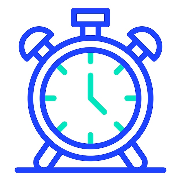 Alarm Clock Vector Icon Design Illustration