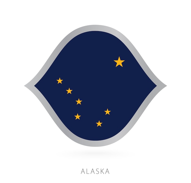 Alaska national team flag in style for international basketball competitions