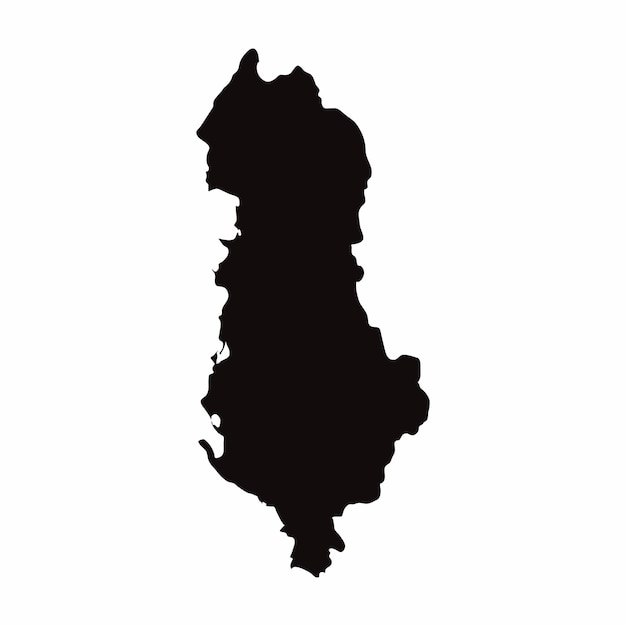 Albania vector country map