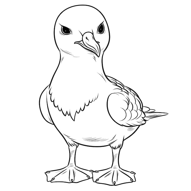 albatross coloring pages vector animals