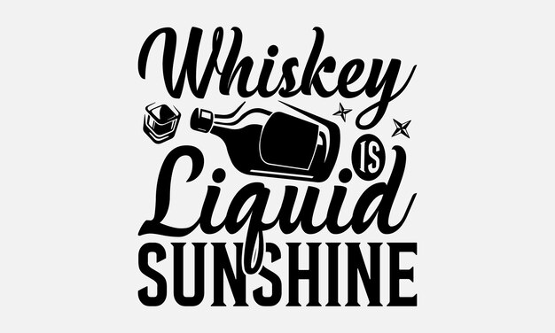 Vector alcohol typography t shirt design vector illustration with handdrawn lettering