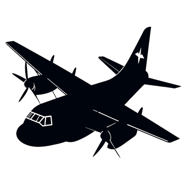 alenia c27j spartan vector illustration