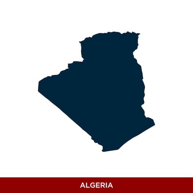 Vector algeria country map icon vector design template