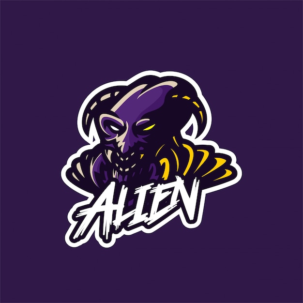 Alien ant   mascot logo template