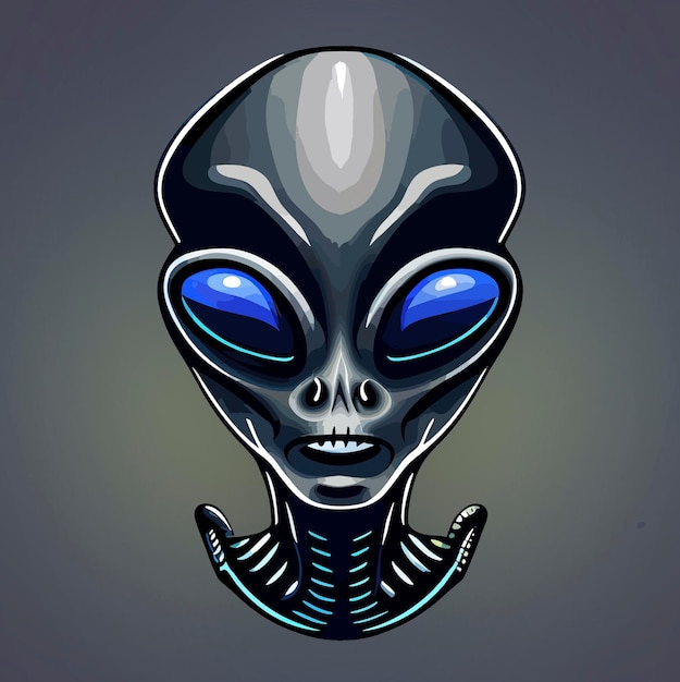 Alien flat design Alien vector art