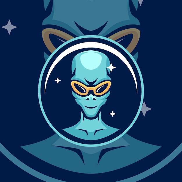 Alien Mascot Logo Templates