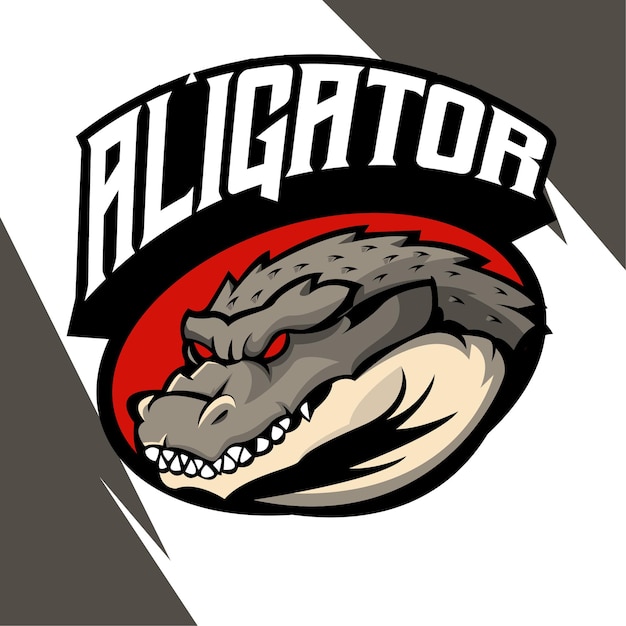 ALIGATOR ESPORT MASCOT LOGO VECTOR