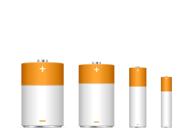 Alkaline battery set