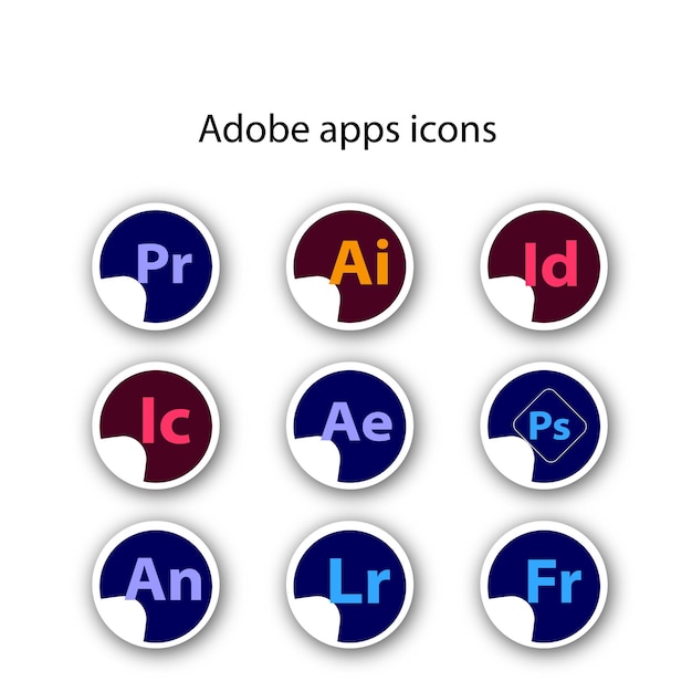 All adobe apps icon own