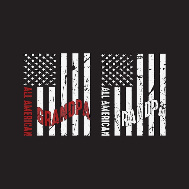 All American GrandpaT shirt Design