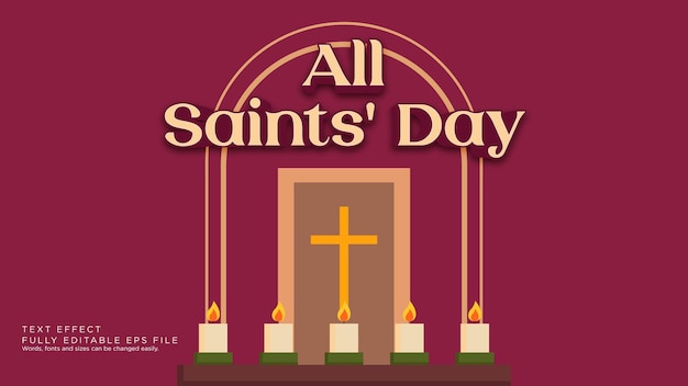 All Saints' Day Text Effect Font Type